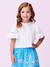 Conjunto Infantil Blusa Mangas Morcego Saia Tropical (Short interno)- MOMI J6120 - comprar online