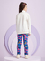 Conjunto Infantil Blusa Coton com Desenho Bolsa 3D e Calça Estampa - Momi- H5333 na internet
