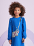 Vestido Infantil Azul Mangas Longas Bolsa 3D- Momi - H4961 - loja online