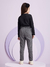 Conjunto Infantil Blusa Tecido Canelado e Calça Solta Cós Elástico- Momi- H5396 na internet