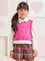 Conjunto Infantil Short Tweed Xadrez Bata Manga Longa - Momi (Ref.H5383) - Looks Babilice
