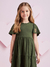 Vestido Infantil Manga Morcego com Detalhe- Momi- (Ref. H4960) - Looks Babilice