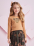 Conjunto Infantil Short/Saia Estampado Blusa Manga Longa - Momi (Ref. H5388) - Looks Babilice