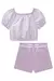 Conjunto Infantil de Blusa Boxy em Super Soft e Short Saia em Sarja com Elastano- Kukie - 76405 - loja online