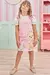 Vestido Salopette Infantil Rosa Alças Babado + Blusa- INFANTI 75916 na internet