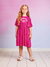 Vestido Infantil ROSA de Mangas Curtas THE SEASON - Momi - Looks Babilice