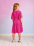 Vestido Infantil ROSA de Mangas Curtas THE SEASON - Momi - loja online