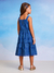 Vestido Alongado Infantil de Alças LAISE AZUL - Momi - loja online