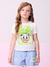 Blusa Infantil Off White com Estampa Daisy Duck- Momi - H5514 - Looks Babilice