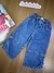 Calça Jeans Infantil Detalhe Ajustável Lateral Barra - MOMI H5557