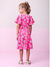 Vestido Infantil em Malha com Estampas Mangas Morcego - MOMI- H5581 na internet