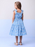 Vestido Infantil Azul Bordado -Momi H5599 na internet