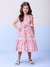 Vestido Infantil Listrado de Alças e Babado -Momi H5604 - comprar online