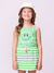 Conjunto Infantil Verde Listrado com Estampa Smile- Momi - H5696 - Looks Babilice