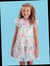 Vestido Infantil Mangas Curtas TULE DE POÁ e FLORES - Petit Cherie - comprar online