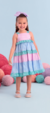 Vestido Infantil de Alças XADREZ Colorido - Mon Sucré na internet