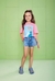 Blusa Rosa Infantil Menina PRINCESA ELSA - Momi - loja online