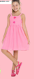 Vestido Infantil de Alças ROSA - Mylu - comprar online