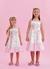 Vestido Infantil de Alças BRANCO COM FLORES BORDADAS - Petit Cherie - comprar online