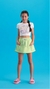 Conjunto Juvenil Menina com Cropped e Shorts/Saia VERDE - Vanilla Cream - comprar online
