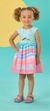 Vestido de Festa Infantil com Mangas Curtas SEA BLUE - Mon Sucré - comprar online