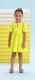 Vestido Infantil de Mangas Curtas em Air Flow AMARELO - Mon Sucré - comprar online