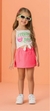 Conjunto Infantil Curto Menina com Cropped e Shorts/Saia CITRUS DAY - Mon Sucré - comprar online