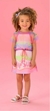 Vestido Infantil com Sobreposição ONDAS E CORES - Mon Sucré - comprar online