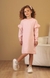 Vestido Infantil em Tricô ROSA com Babadinhos - Bugbee - comprar online