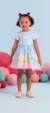 Vestido Infantil de Mangas Curtas CÉU AZUL - Mon Sucré - comprar online