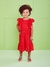 Vestido Infantil VERMELHO EM LAISE - Momi - loja online