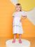 Vestido Infantil Alongado BRANCO com BORDADO - Momi