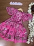 Vestido Infantil ROSA de Mangas Curtas FLORIDO - Momi
