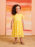 Vestido de Festa Infantil AMARELO FLORIDO - Momi - Looks Babilice