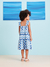 Vestido Infantil de Alças ONDAS AZUIS - Momi - loja online