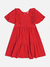 Vestido Infantil VERMELHO com Laços e STRASS - Momi - comprar online