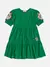 Vestido Infantil Verde Manga Longa Elástico Punho- Momi- (Ref.J5678) na internet