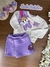 Conjunto Infantil Daisy Duk Saia/Short Moletom Manga Longa - Momi (Ref.J5826)