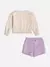 Imagem do Conjunto Infantil Daisy Duk Saia/Short Moletom Manga Longa - Momi (Ref.J5826)