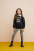 Conjunto Infantil Longo Menina com Blusão PRETO e Legging Xadrez MAGIC - Momi - comprar online