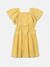 Vestido Infantil AMARELO em Laise Bordado LAÇO - Animê - comprar online