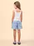 Short Infantil Jeans Claro com Strass- Animê N4440 na internet