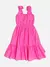 Vestido Infantil Pink com Detalhe nas Alças e Saia Babado - MOMI- H5597 - LB