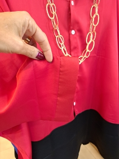 Camisa Satén roja - Luna Garzón