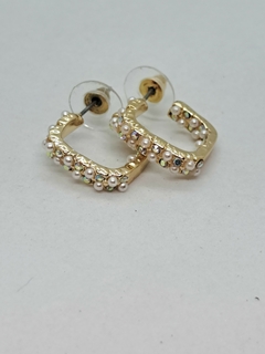 Mini argollas de perlas