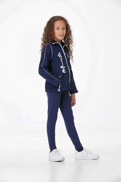 Jaqueta Malha Colegial Feminino Fundamental/Médio-F22 - galeriastore