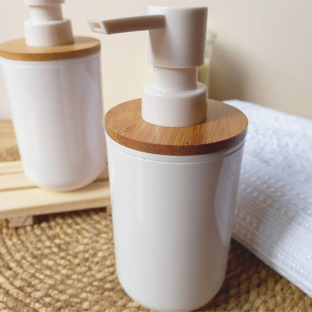 Dispensador de jabón líquido de bambú
