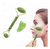 Kit Masajeador Facial Jade Rodillo +piedra Guasha-natural Color Verde en internet