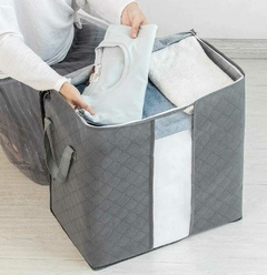 Organizador Almacenamiento Ropa Mantas Blancos Plegable