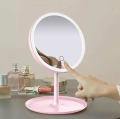 Espejo Maquillaje Luz Led Con Atenuado Táctil Cargador Usb en internet